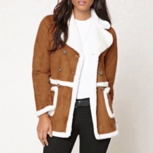 Forever 21 // Faux Shearling-Lined Coat // Unworn